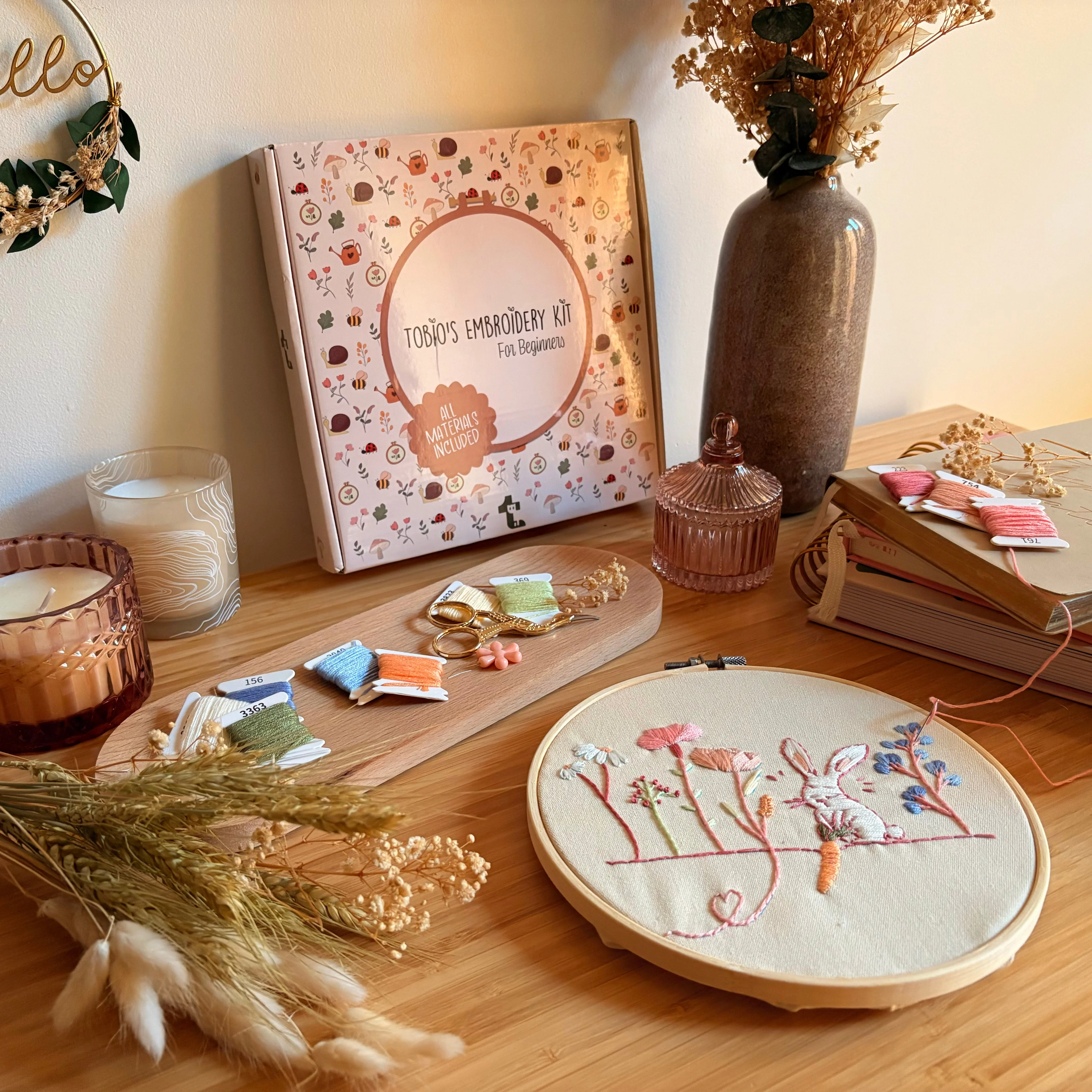 Coco the Rabbit - Embroidery Kit - Image 3